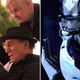 Robert Davi and Gina Carano look at a script next to a photo of Halo shipmaster Vadum.